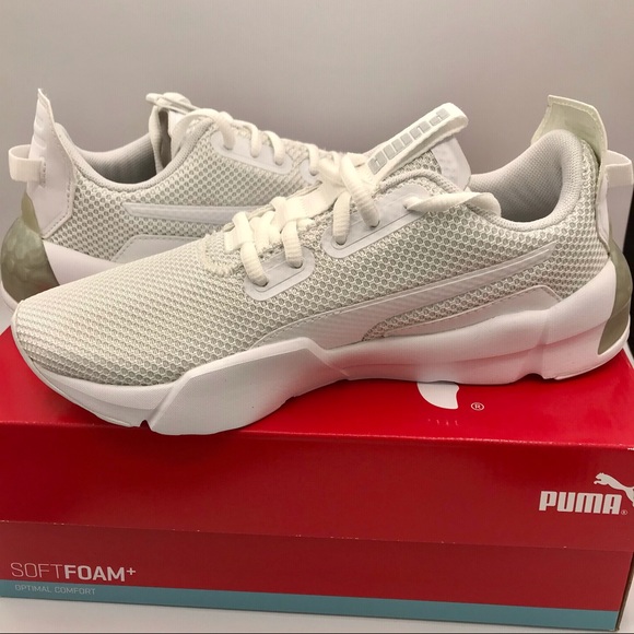 Puma Cell Phase Jr white metallic silver shoe - Picture 3 of 5